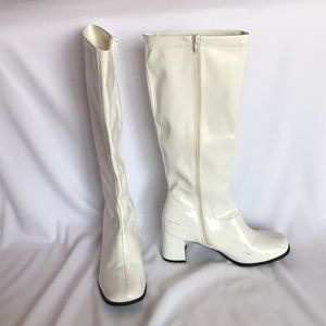 White Gogo Boots